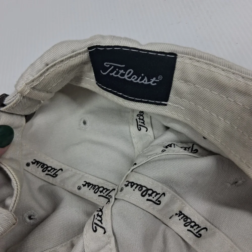 Titleist Golf Hat Tan Cambridge Golf Club Adjustable Cotton Strapback Cap